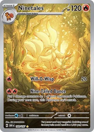 Ninetales #199 — Obsidian Flames