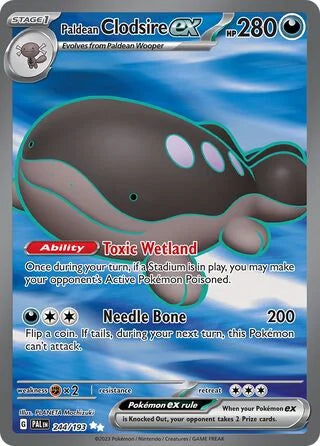 Paldean Clodsire ex #244 — Paldea Evolved