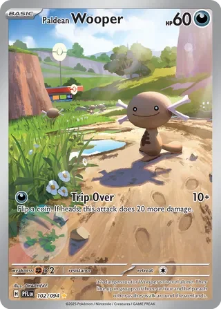 Paldean Wooper #102 — Phantasmal Flames