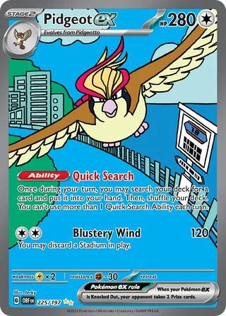 Pidgeot ex #225 — Obsidian Flames