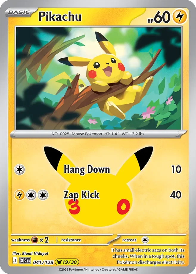 Pikachu #041 — 30th Celebration