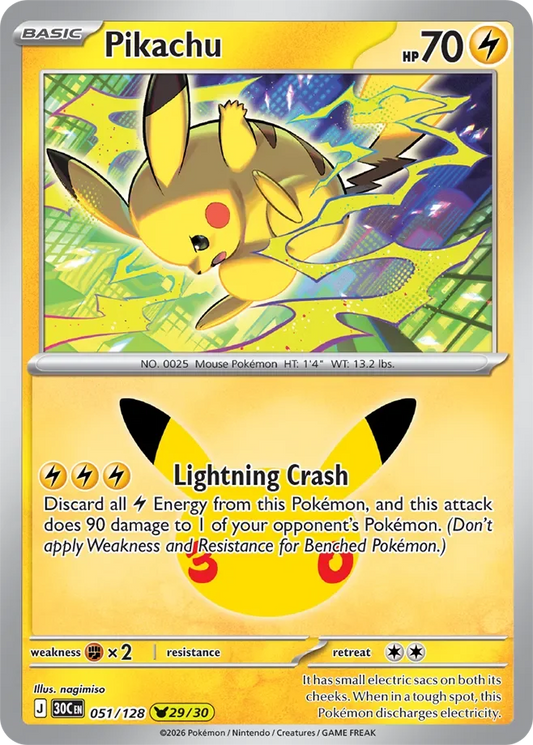 Pikachu #051 — 30th Celebration