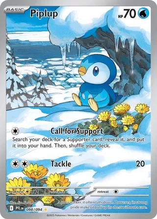 Piplup #098 — Phantasmal Flames