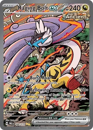 Raging Bolt ex #166 — Prismatic Evolutions