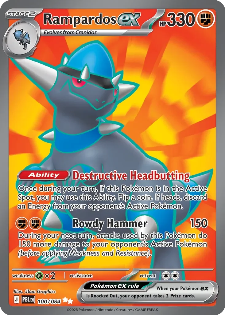 Rampardos ex #100 — Pitch Black