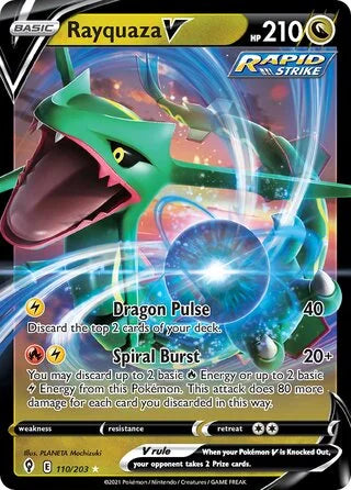 Rayquaza V #110 — Evolving Skies