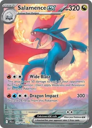 Salamence ex #187 — Journey Together
