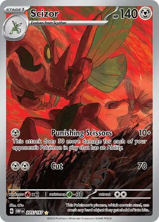 Scizor #205 — Obsidian Flames