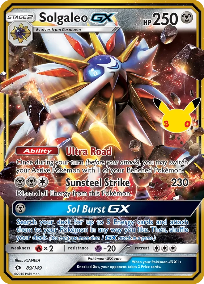 Solgaleo-GX #89 — 30th Celebration (Classic Collection)