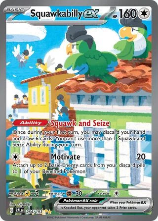 Squawkabilly ex #264 — Paldea Evolved