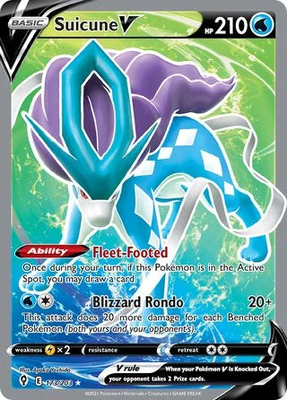 Suicune V #173 — Evolving Skies