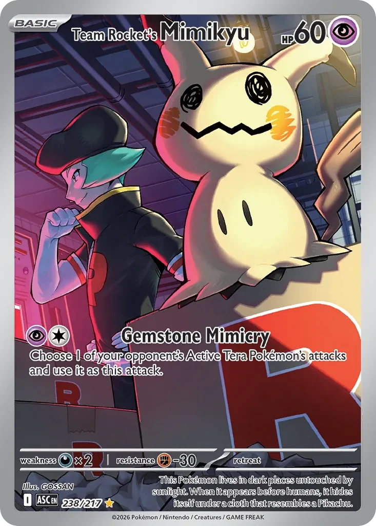 Team Rocket's Mimikyu #238 — Ascended Heroes
