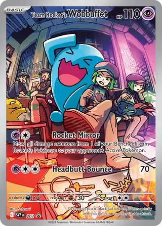 Team Rocket's Wobbuffet #SVP203 — Scarlet & Violet Promos