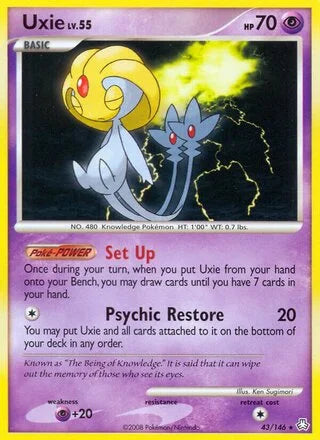 Uxie #43 — WC Deck 2010 (Boltevoir) (Pokémon League)