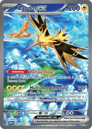 Zapdos ex #202 — Scarlet & Violet 151