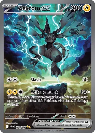 Zekrom ex #166 — Black Bolt