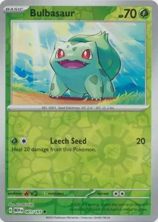 Bulbasaur #001 — Scarlet & Violet 151 (Reverse Holo)