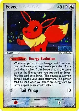 Eevee #55 — EX Unseen Forces (Reverse Holo) (EX Unseen Forces Stamp)
